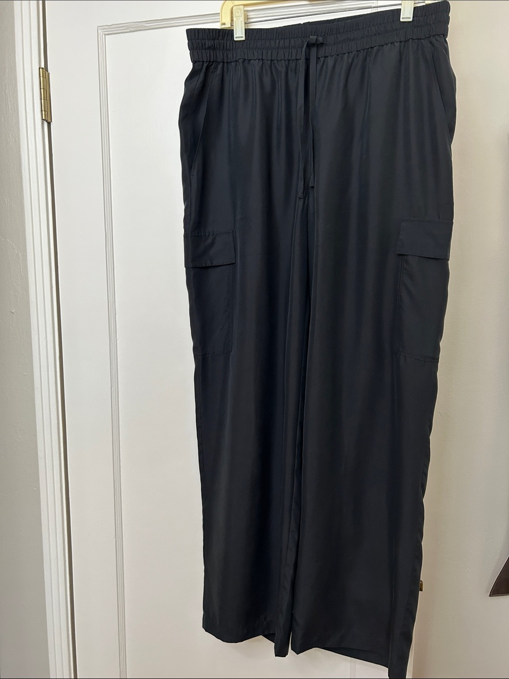 Eileen Fisher "Washed Silk" Cargo Pants NWT